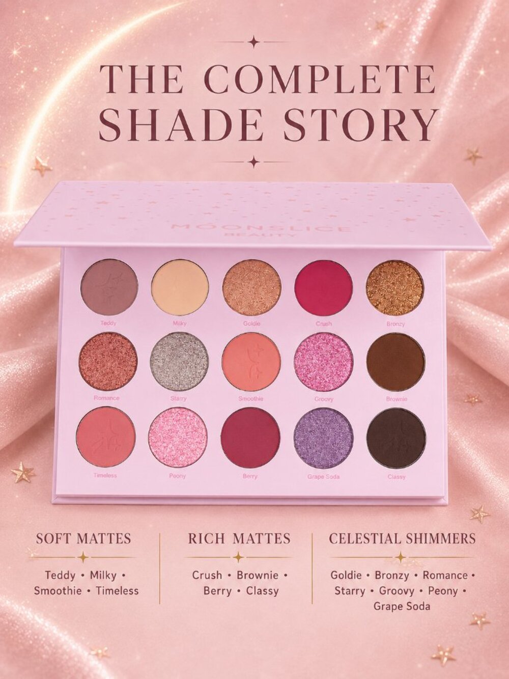 Celestial Crush 15-Shade Eyeshadow Palette - New - Picture 4 of 5